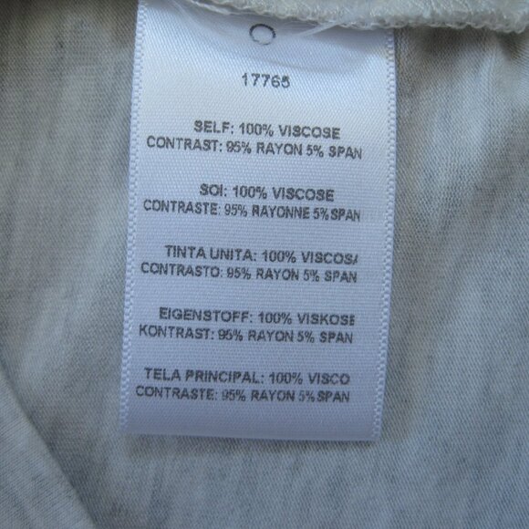 Anthropology Dolan Left Coast Avan Dolman Sleeves Knit Top Size M White Grey - Picture 8 of 9